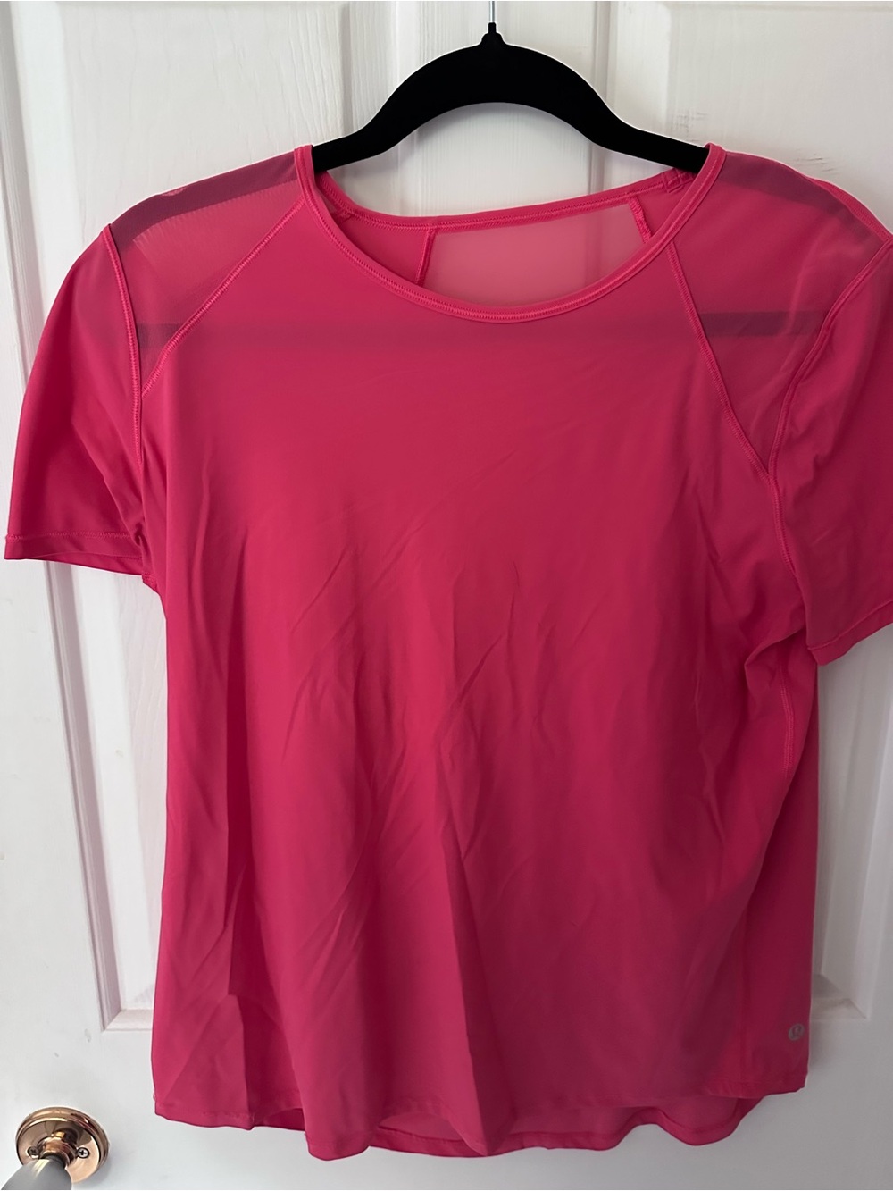 Lululemon women’s Sculpt short sleeve shirt in glaze pink